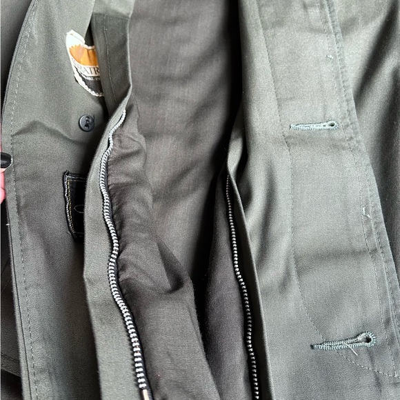 Vintage Koratron Military Green Trench Coat - Picture 9 of 10
